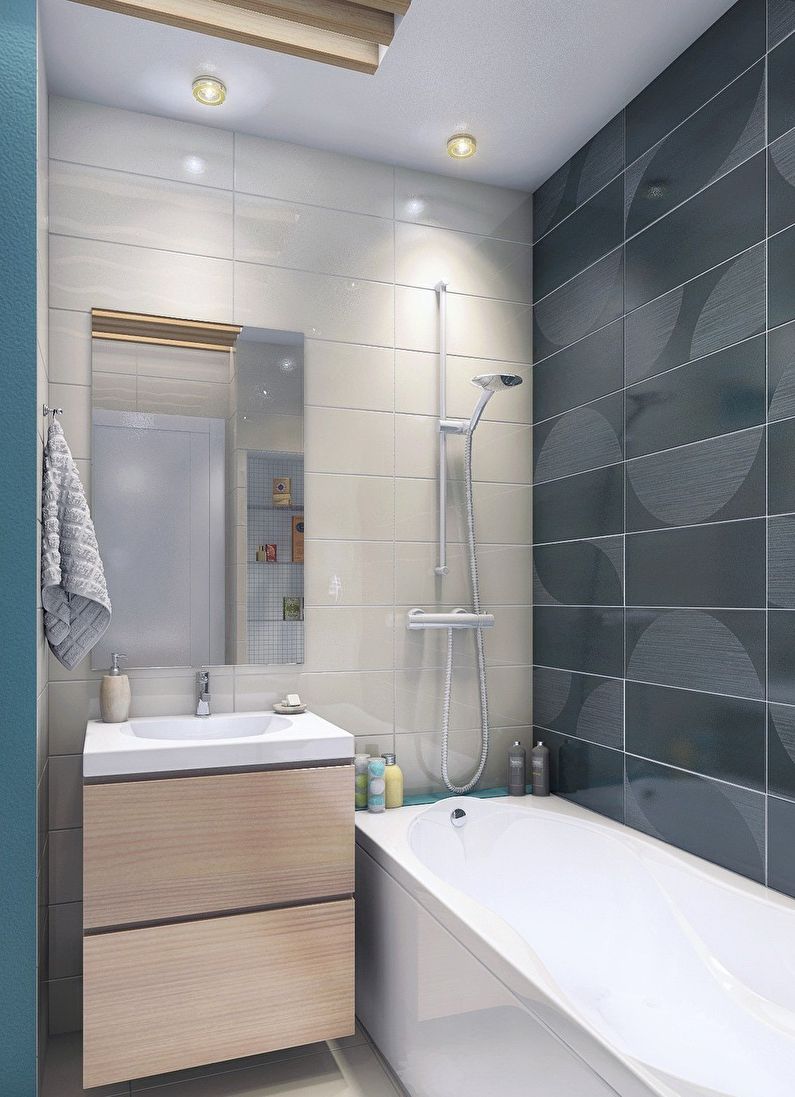 Design salle de bain 3 m² dans un style moderne - photo