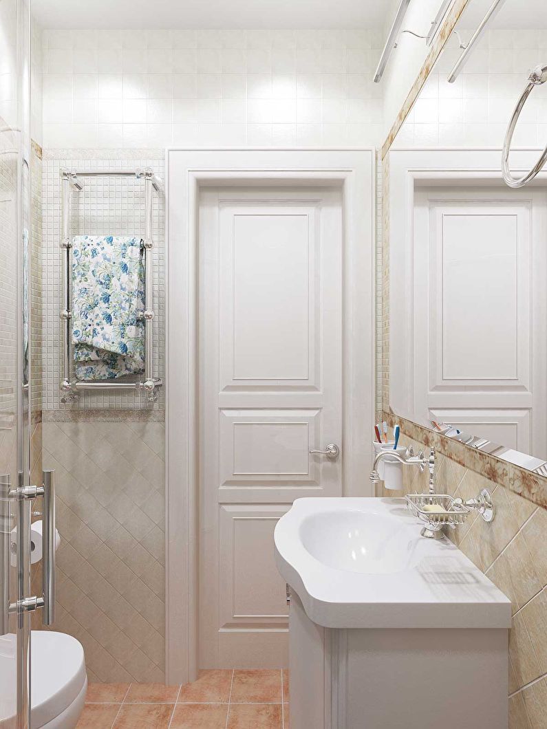 Design salle de bain 3 m² dans un style classique - photo