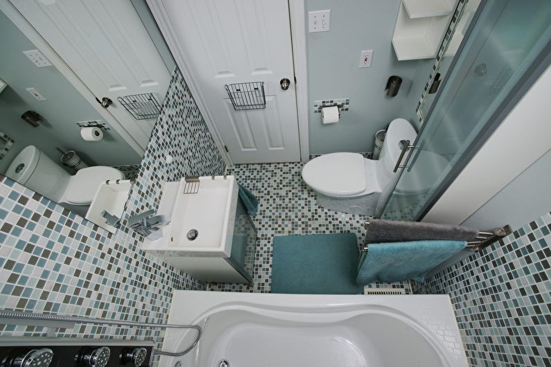 Salle de bain 3 m² - design du sol