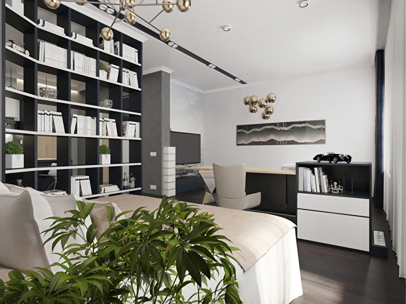 Crno-bijelo: Studio apartman 52 m²