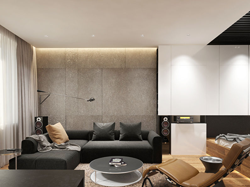 L'intérieur de l'appartement est de 36 m².