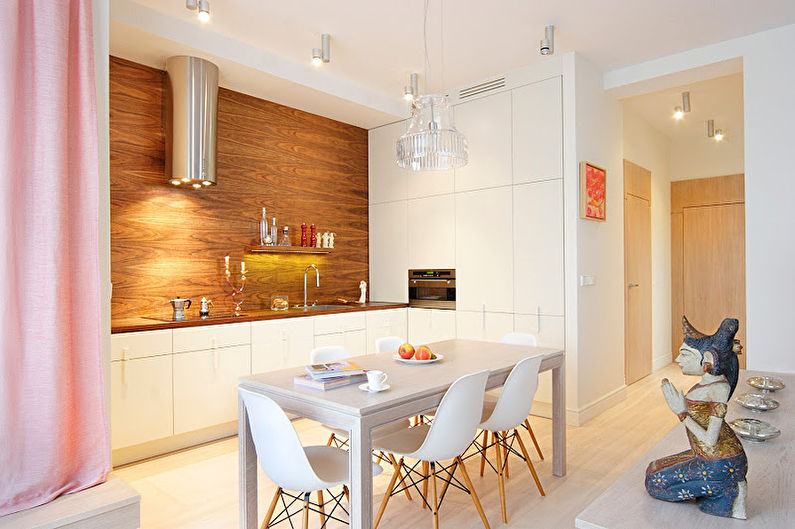 Conception d'une petite cuisine dans le style du minimalisme - photo