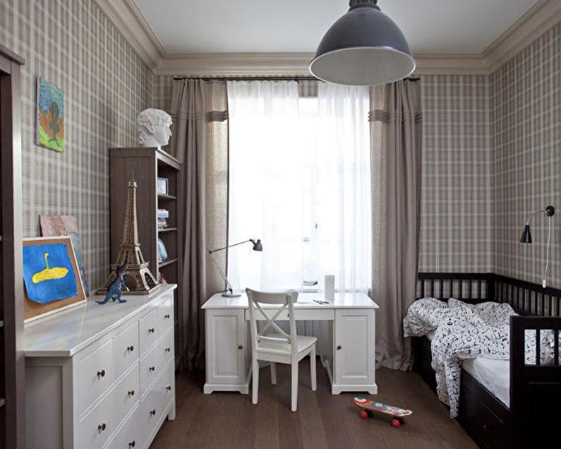Dizajn male dječje sobe 9-10 m² - Fotografija