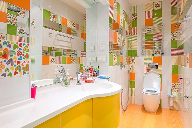 Siauras vonios kambario dizainas - pagrindinės klaidos