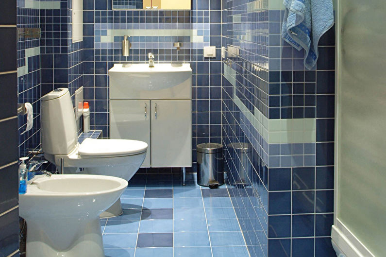 Šauras vannas istabas dizains - galvenās kļūdas