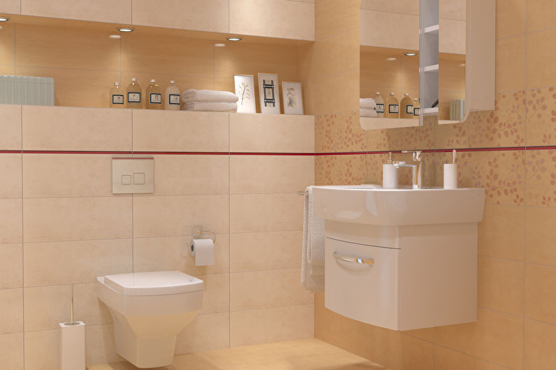 Šauru vannas istabu dizains - uzglabāšanas sistēmas