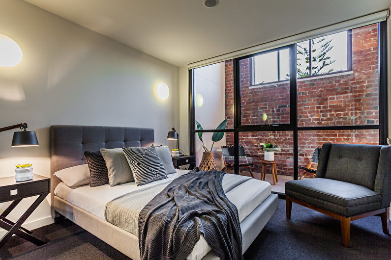 Diseño de dormitorio estilo loft - Muebles