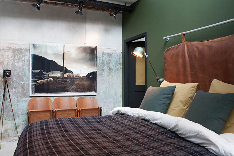 Design d'intérieur de chambre de style loft - photo