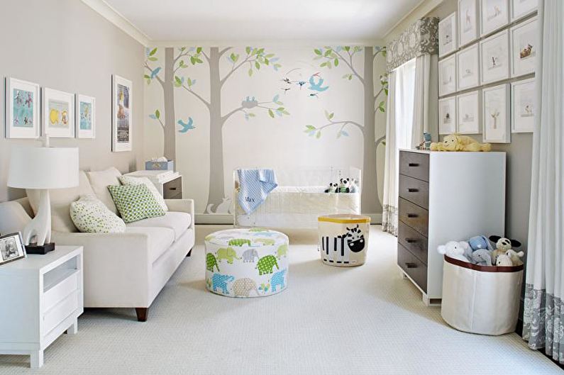 Barevné kombinace v interiéru dětského pokoje - Tipy pro design