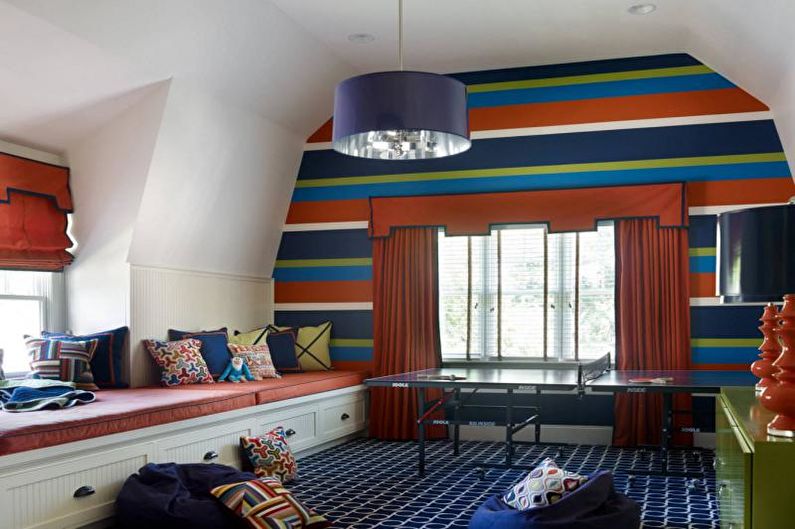 Color combinations in the interior of a child’s room - Palette with pictures
