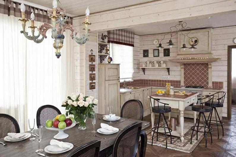 Cabană sau casă de țară în stil Provence - Design interior