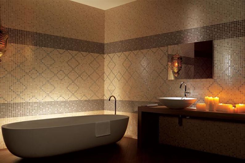 Sự kết hợp của màu sắc trong nội thất phòng tắm - Màu sắc ấm áp