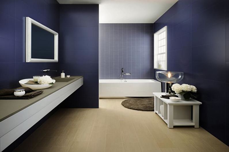 Sự kết hợp màu sắc trong nội thất phòng tắm - ảnh