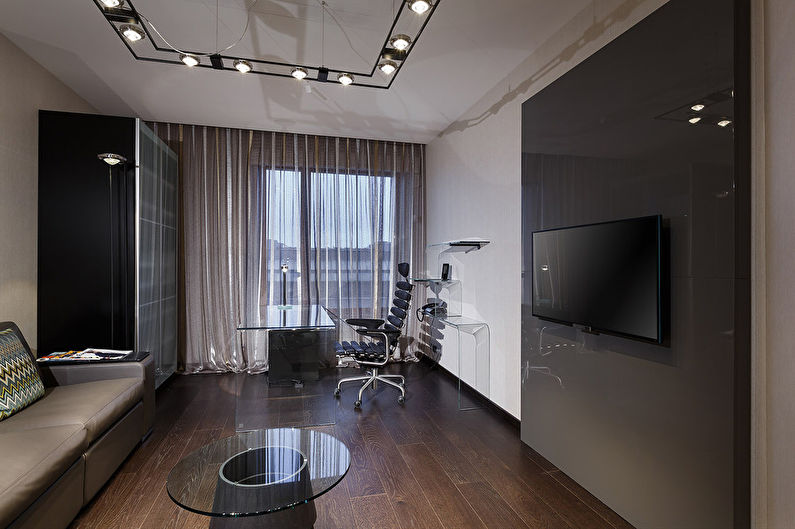 Интериор на луксозния апартамент на минимализма - снимка 8