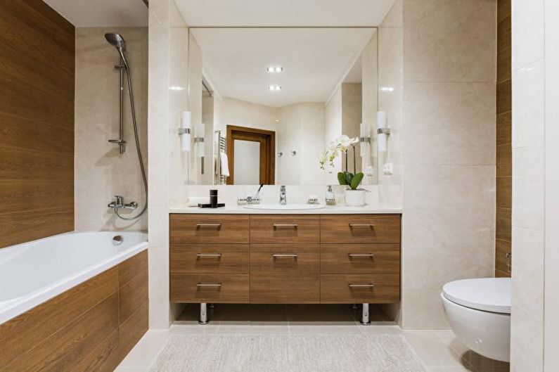 Design de interiores de um banheiro 2018 - foto