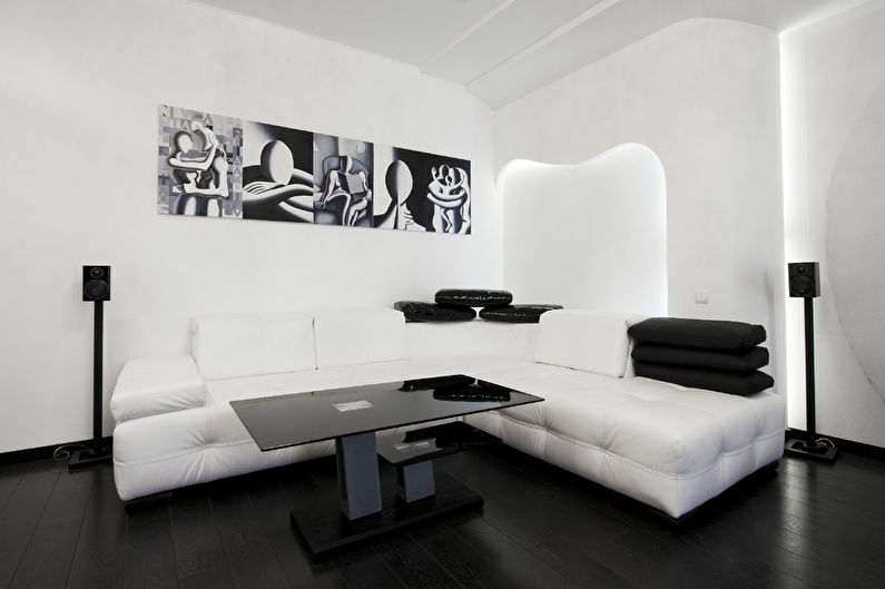 Apartament alb-negru - fotografie 1