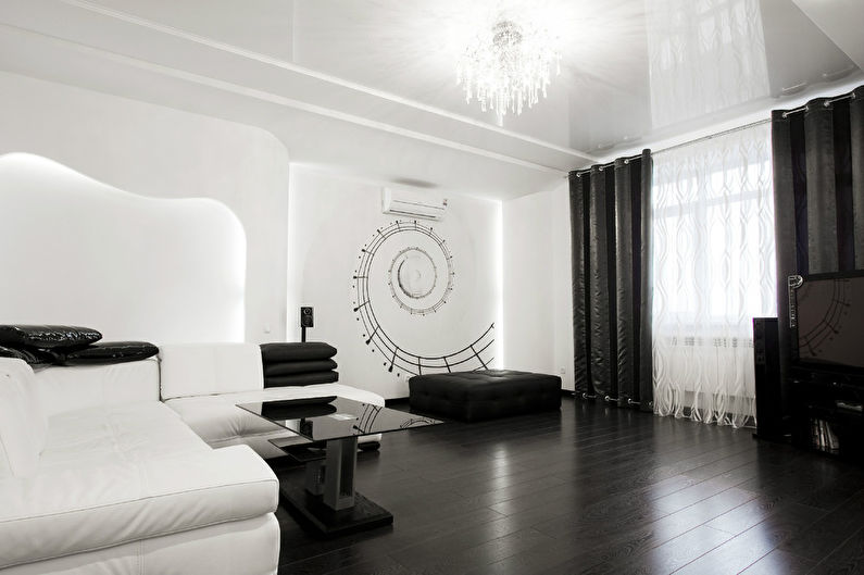 Black and White Apartment Interior - Interior Ideas