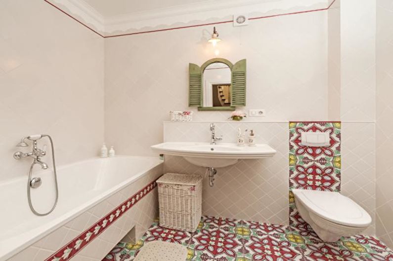 Combinaisons de couleurs dans la salle de bain: 70 idées