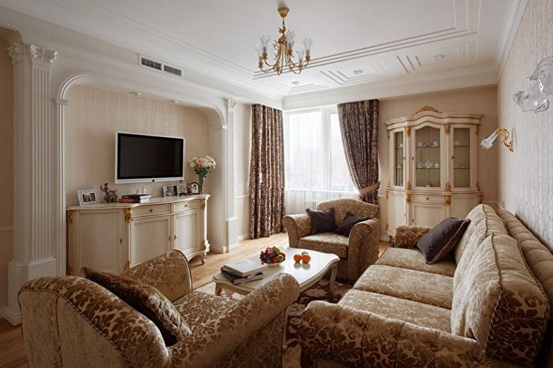 Salon - Zaprojektuj mieszkanie w klasycznym stylu