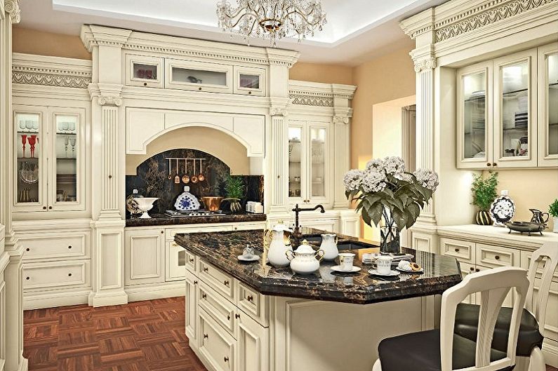 Kuchnia - klasyczny apartament