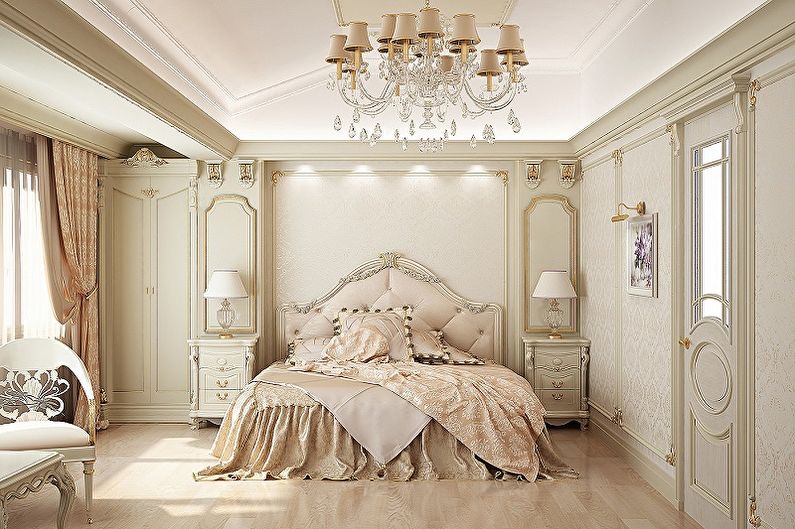 Спалня - Дизайн на апартамента в класически стил