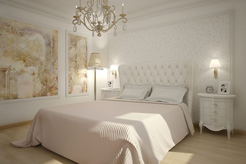 Dormitor - Designul apartamentului în stil clasic