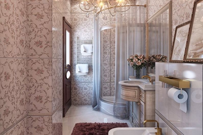 Vonios kambarys - klasikinio dizaino apartamentai