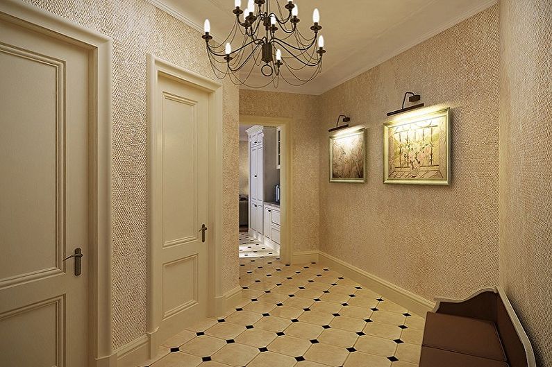 Design de interiores de um apartamento em estilo clássico - fotos e idéias