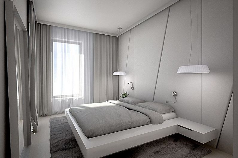 Guļamistabas dizains 15 kv.m. - krāsu risinājumi