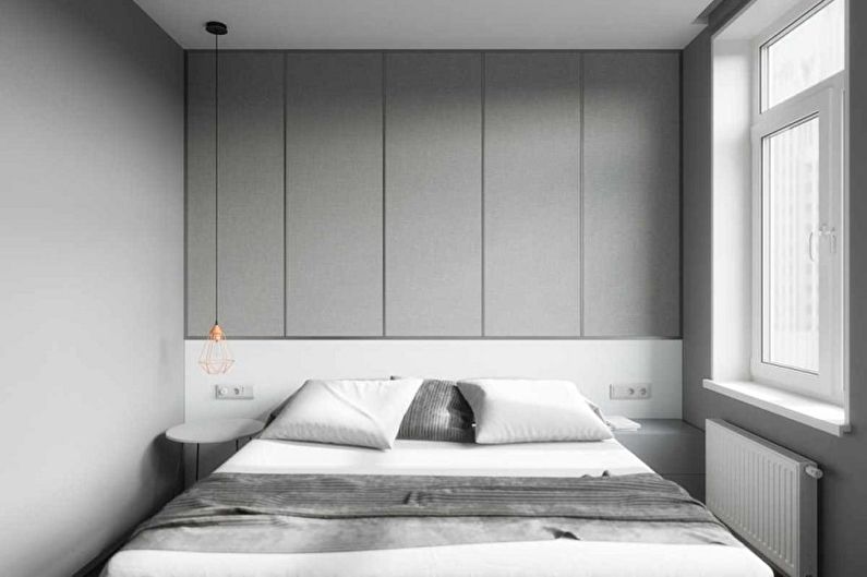 Guļamistaba 15 kvmminimālisma stilā - Interjera dizains