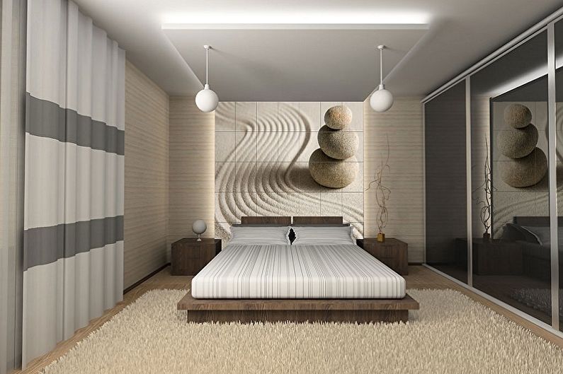 Guļamistabas interjera dizains ir 15 kv.m. - Foto