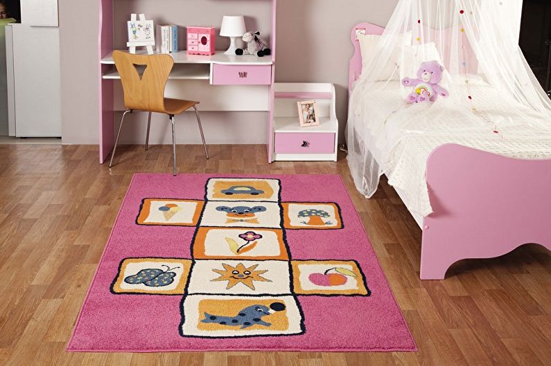 Diseño de habitación para niños pequeños - Acabado del piso