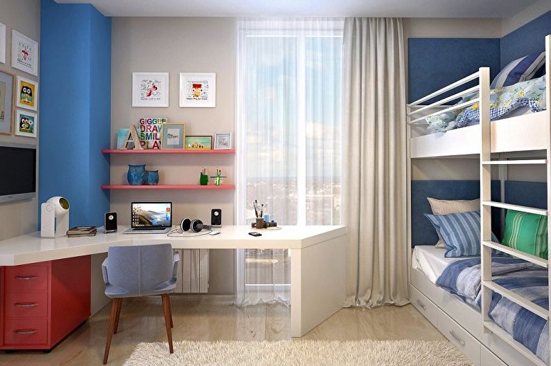 Design of a small children's room - Lighting and decor