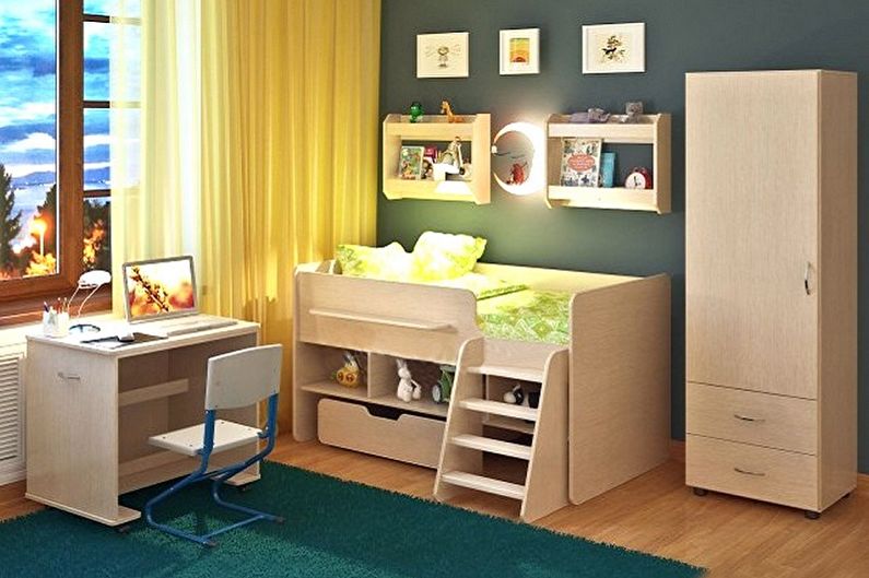 Návrh malé místnosti pro předškoláka