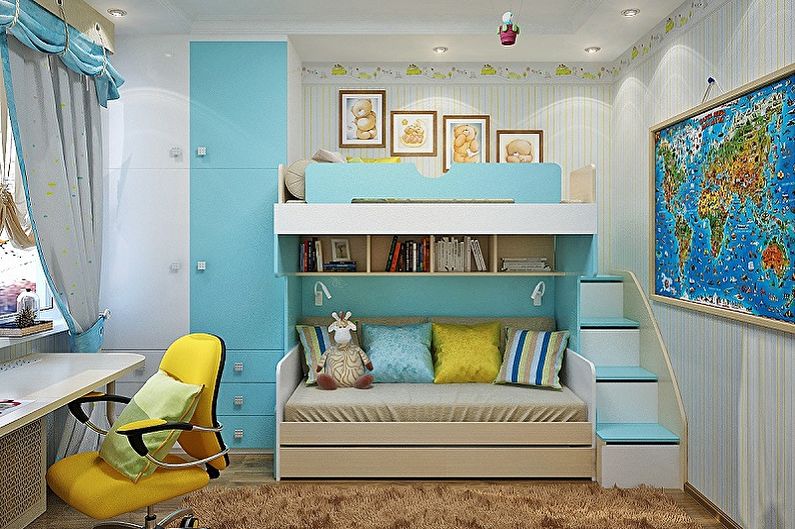 Design av et lite rom for en førskolebarn