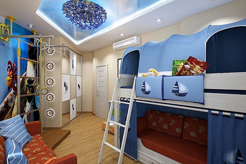 Dizajn interijera male dječje sobe - fotografija