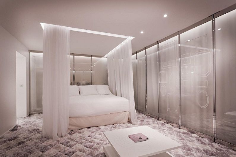 Дизайн на малки спални - таванско покритие