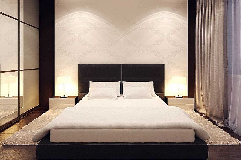 Litet sovrum i stil med minimalism - Interiördesign