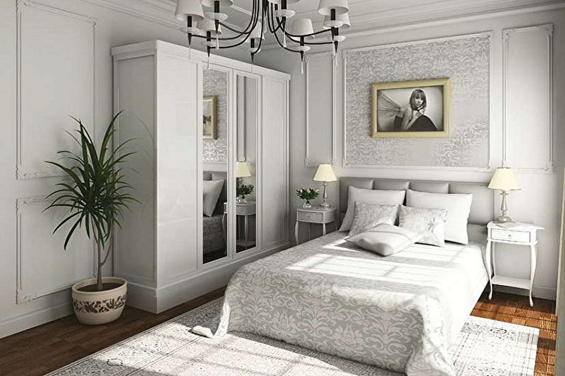 Dizajn interijera male spavaće sobe - fotografija