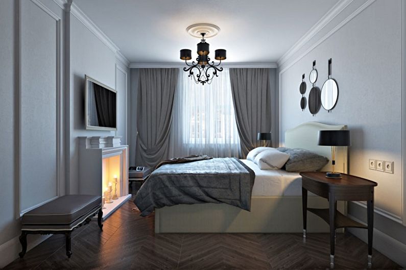 Interior design of a small bedroom - photo