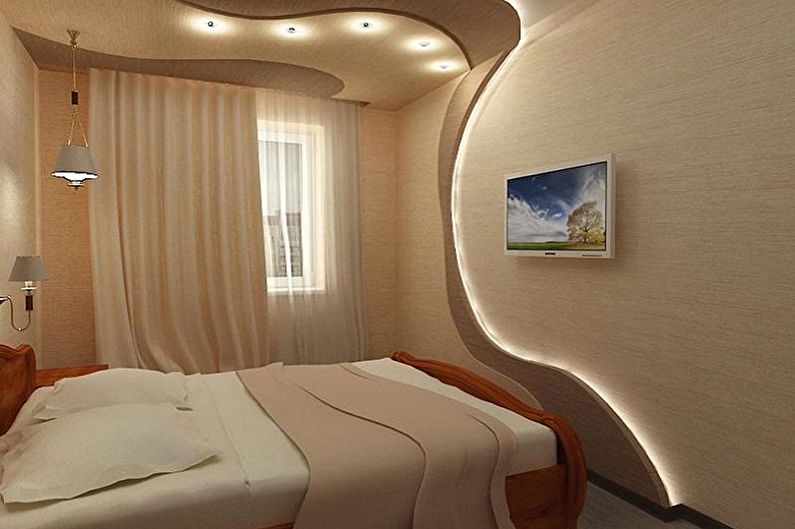 Дизајн ентеријера мале спаваће собе - фотографија