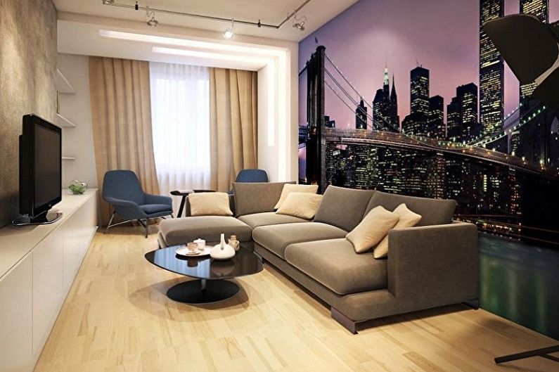 Interior design di un soggiorno di 12 mq - Foto