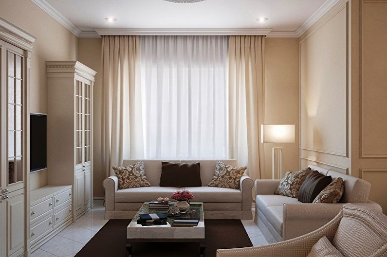 Dizajn obývacej izby - farebné riešenia
