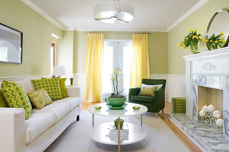 Kis nappali kialakítása - színes megoldások