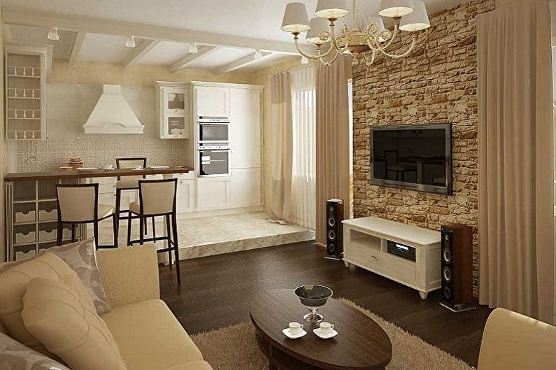 Design malého obývacího pokoje - povrchová úprava podlahy