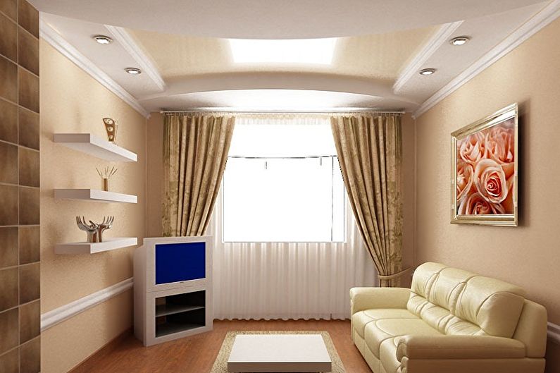 Small Living Room Design - Ceiling Finish