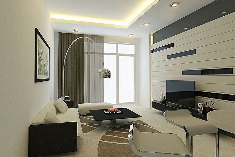 Lille stue-design - belysning og indretning