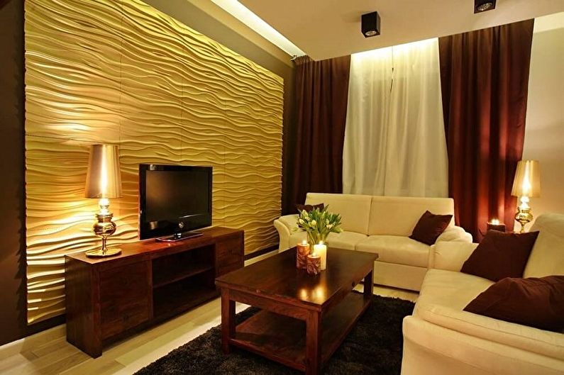 Piccolo soggiorno design - illuminazione e arredamento