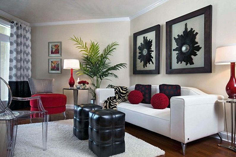 Interior design of a small living room - photo