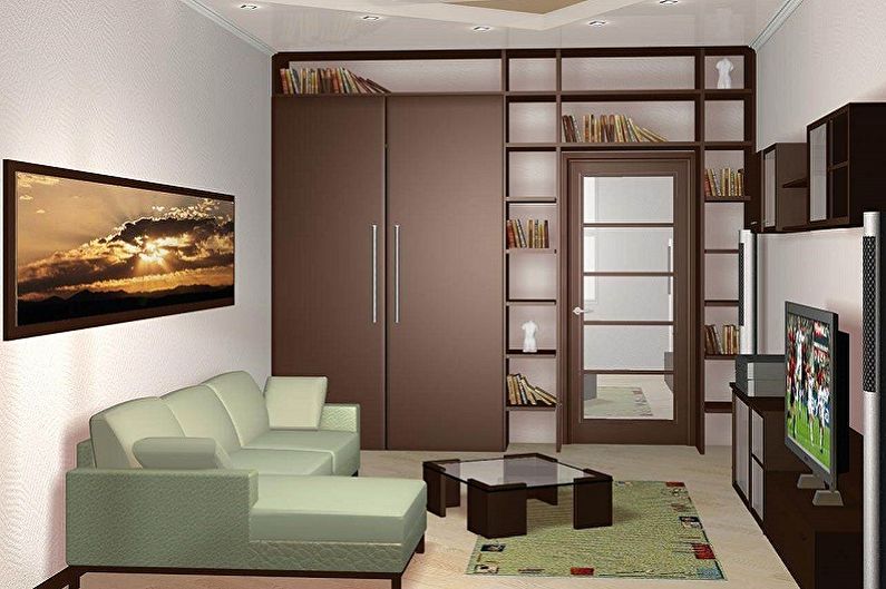 Návrh interiéru malej obývačky - foto